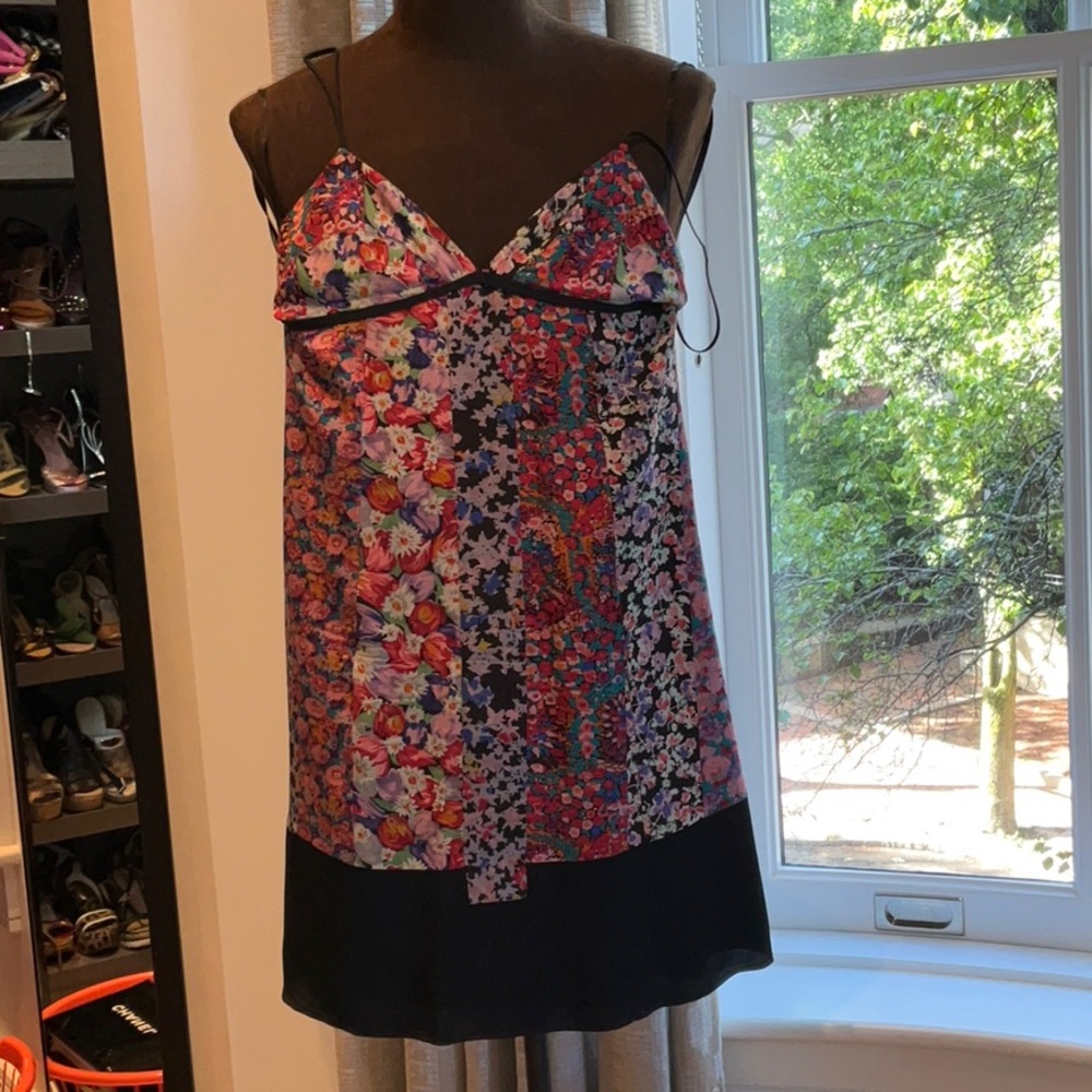 Etro Colorful Floral Sundress with spaghetti straps